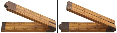 STANLEY (Unmarked), No. 64: One-Foot, Four-Fold Folding Rule