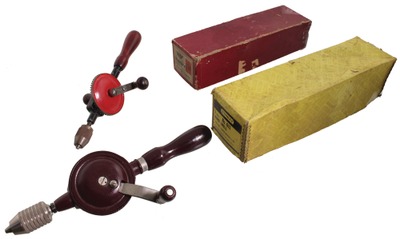Assorted Makers: Two Original Box Hand Drills