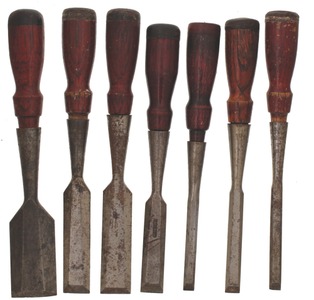 Stanley Rule & Level, No. 750: Working Set Of 7 Clean Butt Chisels