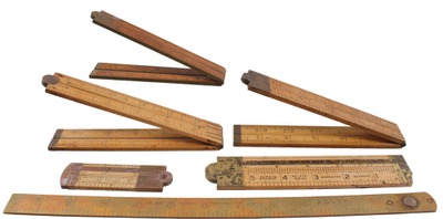 Assorted Makers: Six Non-Stanley Folding Rules
