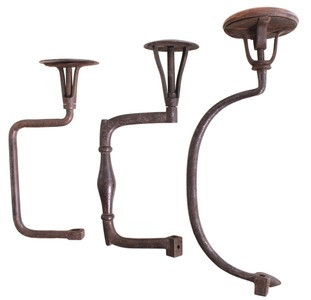 Unmarked: Three Early Iron & Cast Iron Braces