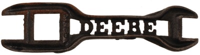 John Deere, Moline, Illinois, No. A196-A: Rare Cast Iron "Cutout" Wrench