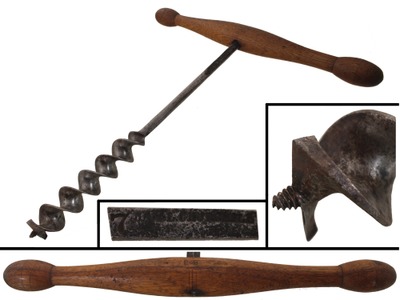J.N. & L. Churchill, Hamden, Connecticut, No. 7: Early 1 3/4" "T" For Auger Handle