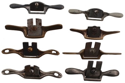 Assorted Makers: Lot Of Eight Pattern Mkrs. Spoke Shaves
