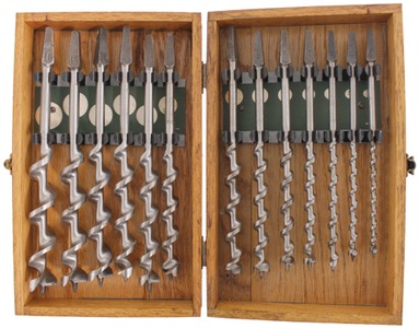 Irwin Auger Bit Company, Worthington, Ohio: Full Set Of 13 Auger Bits