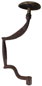 Unmarked: Early Cast Forged Iron Body Bit Brace