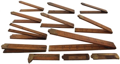 Assorted Makers: Lot Of Assorted Folding Rules