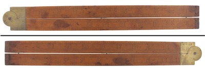 Belcher Brothers Makers, New York, New York: Early Two-Foot Two-Fold Folding Rule