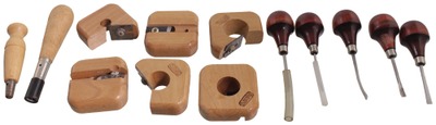 Ameican Machine & Tool, Royersford, Pennsylvania: Full Set Of 5 A.M.T. Dowel Rounding Tools