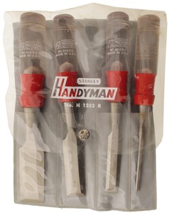 Stanley Tools, No. H 1252: Set Of Four Stanley "Handyman" Chisels