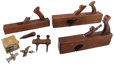 Assorted Makers: Lot Of Early Type Woodworking Tools