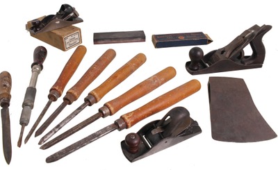 Assorted Makers: Lot Of Clean & Usabl Woodworking Tools