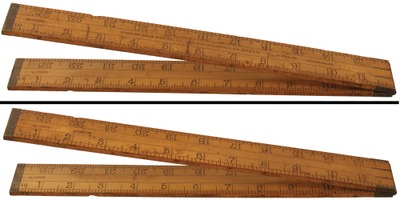 Stanley Rule & Level, No. 31 1/2: Early Shrinkage Folding Rule