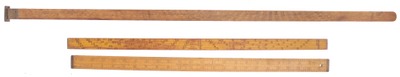 Assorted Makers: Three Early Maker Measuring Rules