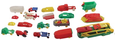 Assorted Makers: Coll. Of Early Plastic Vehicle Toys
