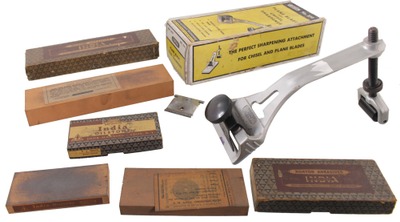 Norton Abrasives, Worcester, Massachusetts: Three Extra Clean "India" Oilstones