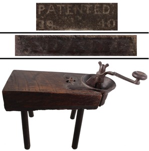 L.R. Livingston & Calvin Adams, Pittsburgh, Pennsylvania: Early Patent Cast Iron Coffee Grinder