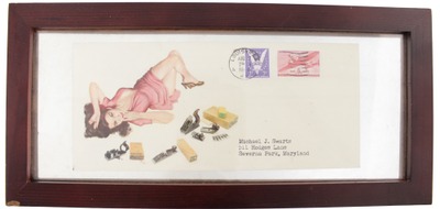 Stanley Rule & Level: 1944 Postmarked "Pin Up" Advert. Env