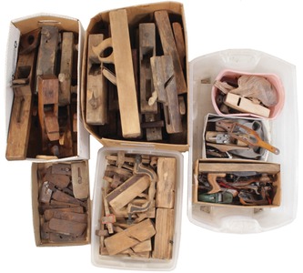 Assorted Makers: Misc. Wooden Plane Parts Opportunity Lo