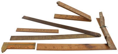 Lufkin Rule Company, Saginaw, Michigan: Five Extra Clean Folding Rules