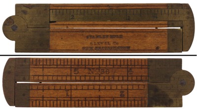 Stanley Rule & Level, No. 36: Six-Inch/Two-Fold Folding Rule