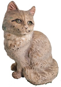 Hubley Manufacturing Company, Lancaster, Pennsylvania: "Sitting Persian Cat" Cast Iron Doors