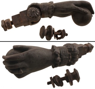 Unmarked: Early Figural Form Door Knocker