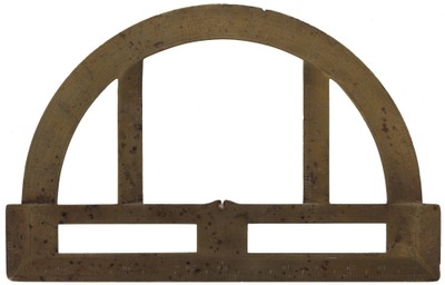 Unmarked: Early 19th C. Brass Protractor