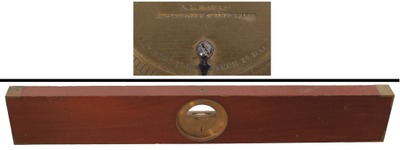 L.L. Davis, Springfield, Massachusetts: 24" "Tall Frame" Wooden Spirit Level