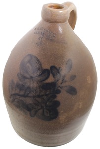 E.A. Montell, Olean, New York, No. 2: Two Gallon Slip Decorated Jug