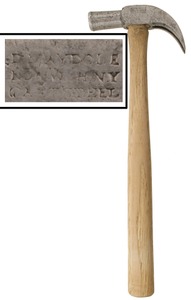 David Maydole Hammer Company, Norwich, New York: Early 7 Oz. Curved Hammer