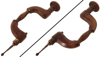 Bagshaw & Field, Philadelphia, Pennsylvania: Fruitwood Piano Maker's Brace