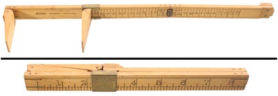 Lufkin Rule Company, Saginaw, Michigan, No. 8223: Folding Boxwood Shoe Rule