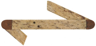 Unmarked: Whalebone & Brass Shipiwright's Bevel
