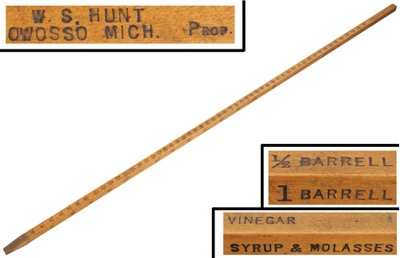 W.S. Hunt, Owosso, Michigan: Prom. Advertising Wantage Rod