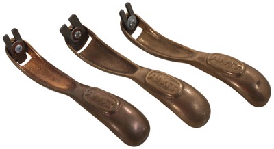 American Machine & Tool Company, Royersford, Pennsylvania: Three Brass Pattern Mkrs. Hdld. Shaves
