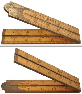 Stanley Rule & Level, No. 76: Two Foot, Four Fold Folding Rule