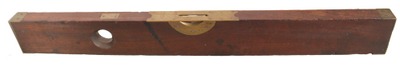 M.J. Davison, New York, New York: Heavy Cuban Mahogany Plumb & Level
