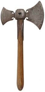 Unmarked: Artfully Crafted Double Blade Hatchet