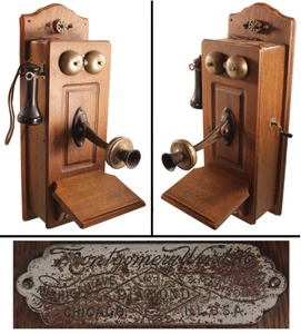 Montgomery Ward & Company, Chicago, Illinois: Early Wall Mount Telephone