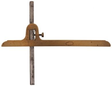 Holtzapfel & Deyerlain, London, England: Prcision Brass And Iron Depth Gauge