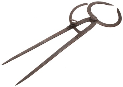 Unmarked: Massive Forged Iron Double Caliper