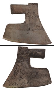 Unmarked: Spectacular Folk Art Dbl. Bevelxe Hea