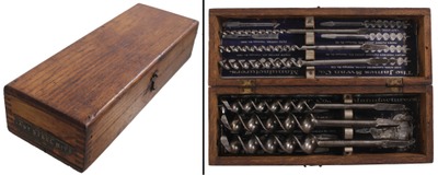 James Swan Company, Seymour, Connecticut: Boxed Set Of Six Cleasn Auger Bits