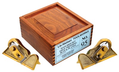 Lie-Nielsen Tool Works, Warren, Maine, No. 95: Matched Set Of Edge Trim Block Planes