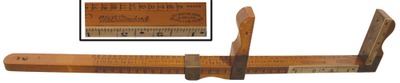 Kerby & Bro. Makers, New York, New York: Slide Adjust Shoe Rule
