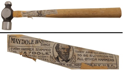 David Maydole Hammer Company, Norwich, New York, No. 77: Extra Clean 7 Oz. Ball Pein Hammer