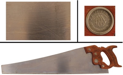 E.C. Atkins & Company, Indianapolis, Indiana: Unused 9 Pt. Crosscu 22" Panel Saw