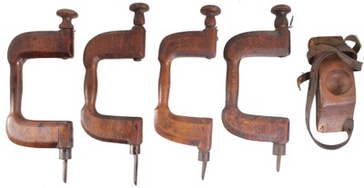 Unmarked: Rare Set Of Chair Makers' Braces