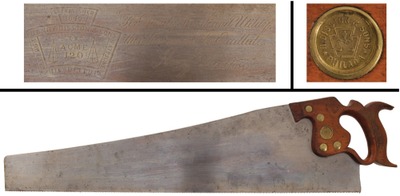 Henry Disston & Sons, Philadelphia, Pennsylvania, No. 120: "Acme" 10 Point Crosscut Saw
